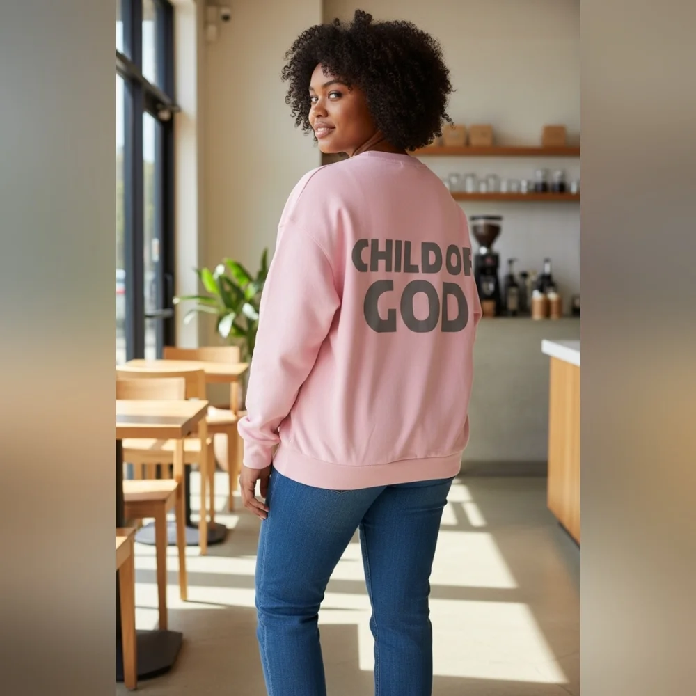 ESSENCE BETTER UNSAID Pink Long Sleeve Shirt (Child OF GOD.) No Tags - Picture 7 of 9